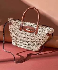 Daphney 20 Straw Handtasche Bast natur