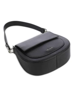 Darcell Schultertasche fein genarbtes Rindsleder schwarz