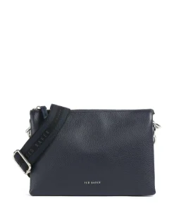 Darceyy Umhängetasche glattes Rindsleder dunkelblau