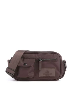 Darla Umhängetasche recyceltes Polyester dunkelbraun