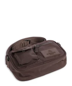 Darla Umhängetasche recyceltes Polyester dunkelbraun