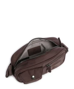 Darla Umhängetasche recyceltes Polyester dunkelbraun