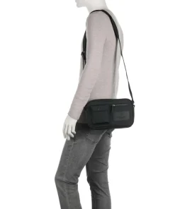 Darla Umhängetasche recyceltes Polyester schwarz