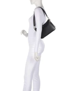 Daryna Schultertasche Lederimitat schwarz