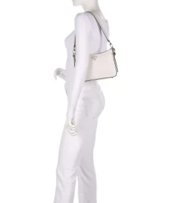 Daryna Schultertasche Lederimitat weiß