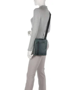 David Umhängetasche 10″ fein genarbtes Rindsleder dunkelgrün