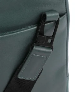 David Umhängetasche 10″ fein genarbtes Rindsleder dunkelgrün