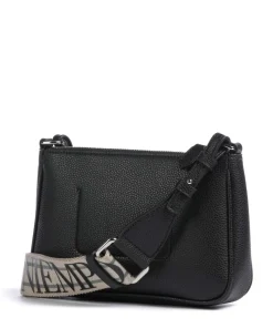 Dea Schultertasche Lederimitat schwarz