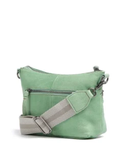 Dear Umhängetasche genarbtes Leder grün