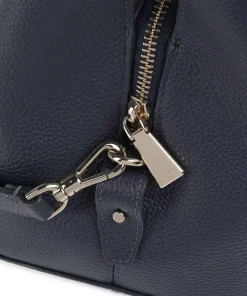 Deco Beuteltasche genarbtes Rindsleder navy