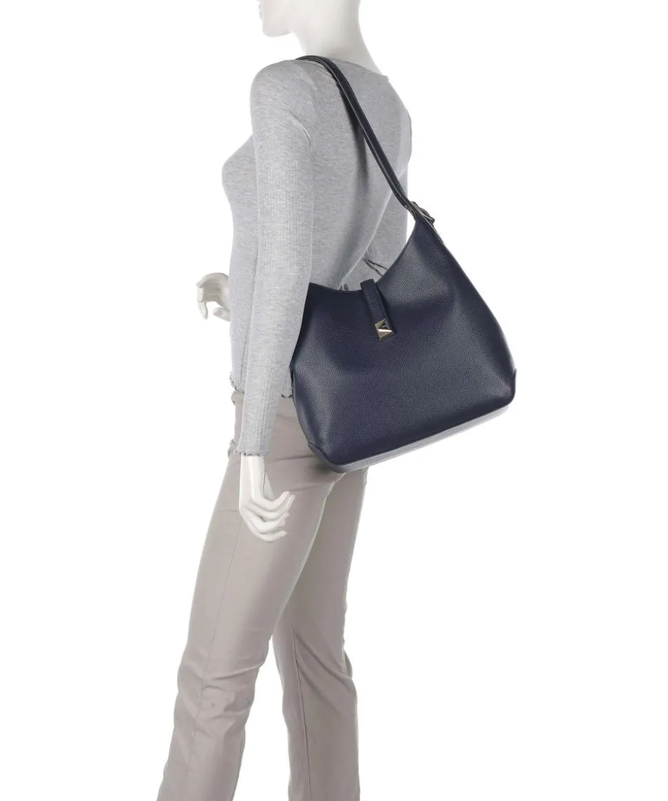 Deco Beuteltasche genarbtes Rindsleder navy