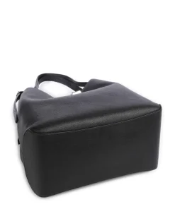 Deco Beuteltasche genarbtes Rindsleder schwarz