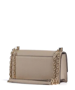 Deco Schultertasche genarbtes Rindsleder taupe