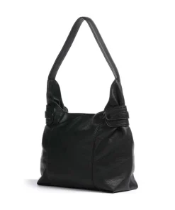 Deep Dark Beuteltasche Lederimitat schwarz