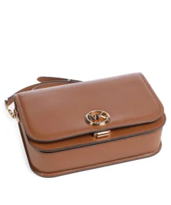 Delancey Umhängetasche fein genarbtes Leder braun