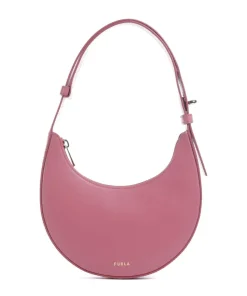 Delizia Mini Schultertasche fein genarbtes Leder pink