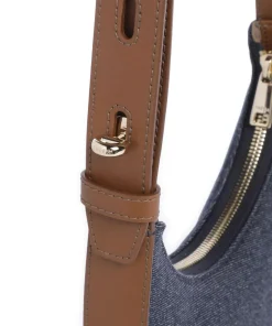 Delizia Mini Schultertasche Baumwolle jeans