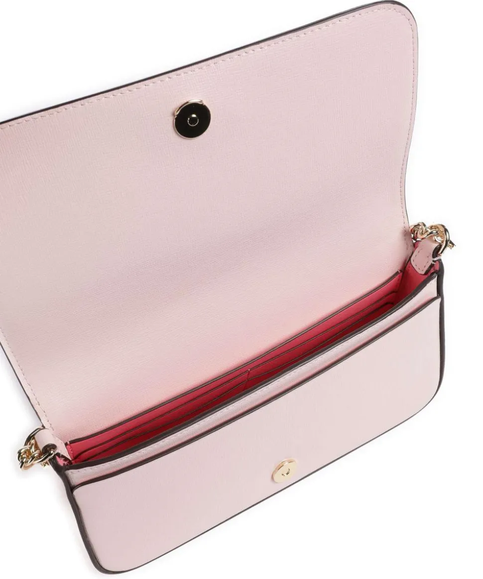 Devin Umhängetasche Saffiano Leder rosa