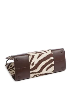 Devyn 42 Handtasche Baumwolle beige/braun