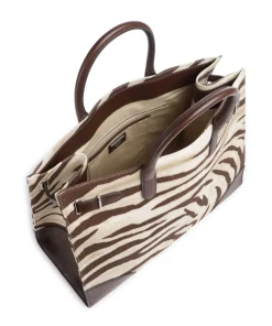 Devyn 42 Handtasche Baumwolle beige/braun