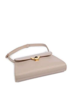 Dew Schultertasche genarbtes Leder altrosa