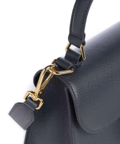 Dew Umhängetasche genarbtes Rindsleder navy