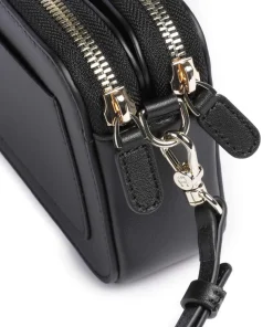 Diadora Handytasche geprägtes Leder schwarz