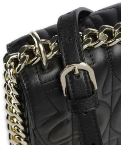 Diadora S Schultertasche fein genarbtes Rindsleder schwarz