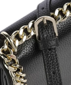 Diadora S Schultertasche genarbtes Rindsleder schwarz