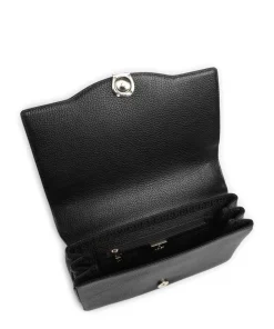 Diadora S Schultertasche genarbtes Rindsleder schwarz