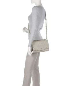 Diadora S Schultertasche fein genarbtes Rindsleder beige