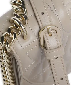 Diadora S Schultertasche fein genarbtes Rindsleder beige