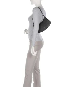 Diadora XS Schultertasche genarbtes Rindsleder schwarz