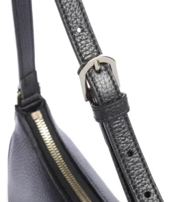 Diadora XS Schultertasche genarbtes Rindsleder schwarz