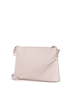 Diamante Mini Umhängetasche fein genarbtes Leder altrosa