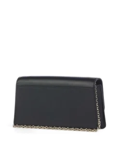 Diamante Mini Umhängetasche fein genarbtes Leder schwarz