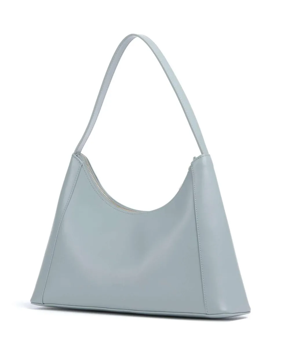 Diamante S Schultertasche Leder blaugrau