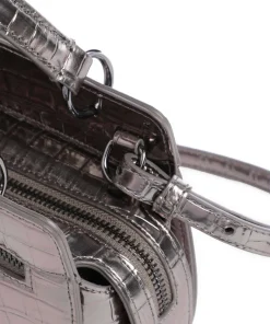 Diane Mini Croco Umhängetasche Lederimitat dunkelgrau