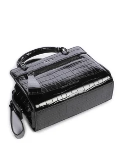 Diane Mini Croco Umhängetasche Lederimitat schwarz