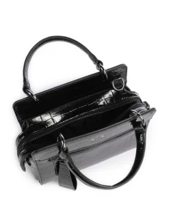 Diane Mini Croco Umhängetasche Lederimitat schwarz