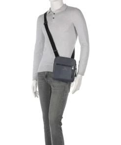 Dino Umhängetasche Lederimitat dunkelgrau