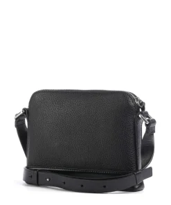 Diu Umhängetasche genarbtes Rindsleder schwarz
