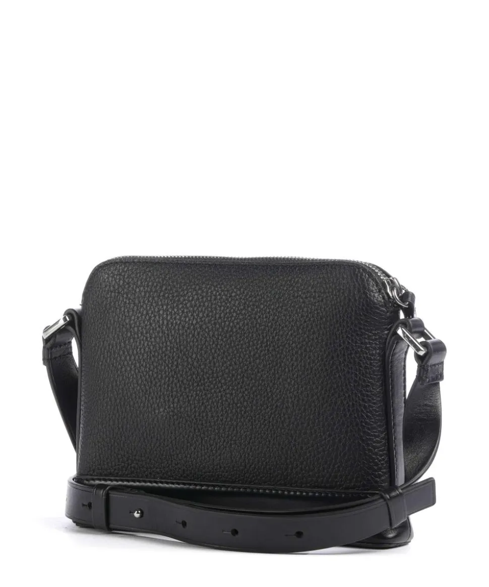 Diu Umhängetasche genarbtes Rindsleder schwarz