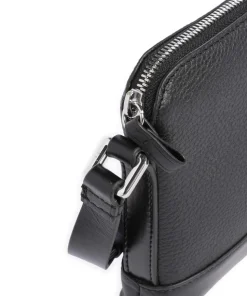 Diu Umhängetasche genarbtes Rindsleder schwarz