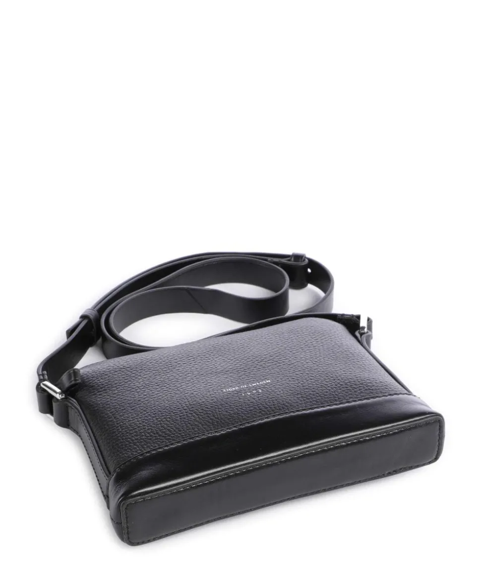 Diu Umhängetasche genarbtes Rindsleder schwarz