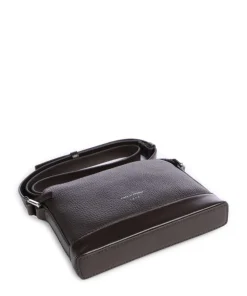 Diu Umhängetasche genarbtes Rindsleder dunkelbraun