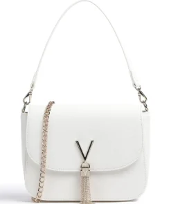 Divina Sa Schultertasche Lederimitat weiß