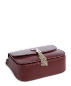 Divina Schultertasche Lederimitat wein