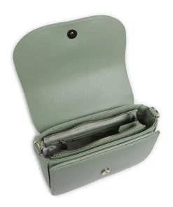 Divina Schultertasche Lederimitat grünblau