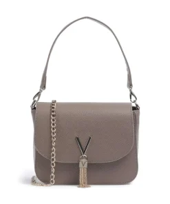 Divina Schultertasche Lederimitat taupe